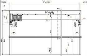 Double Girder Overhead Crane Drawing DWG