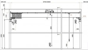 Double Girder Bridge Crane DWG