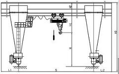 Single Girder Gantry Crane Lifting Plan