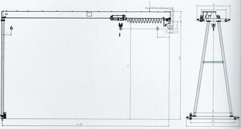 drawing-of-semi-gantry-crane