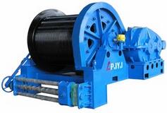 Frequency converter electric winch