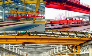 Cabin Control Double Girder Magnet Overhead Crane