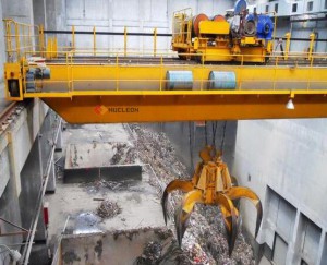 Double Beam Grab Overhead Crane