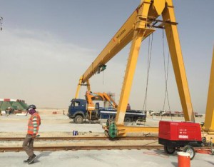 Monorail Moving Single Girder Gantry Crane