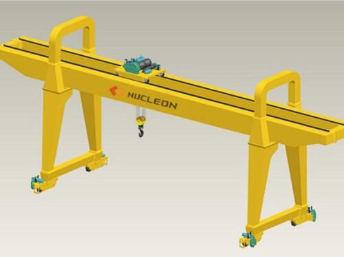 Double Girder Gantry Crane Rail Mounted 