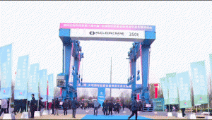 350t boat handling crane
