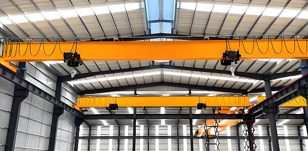Electric Single Girder Overhead Crane With Twin Hoists